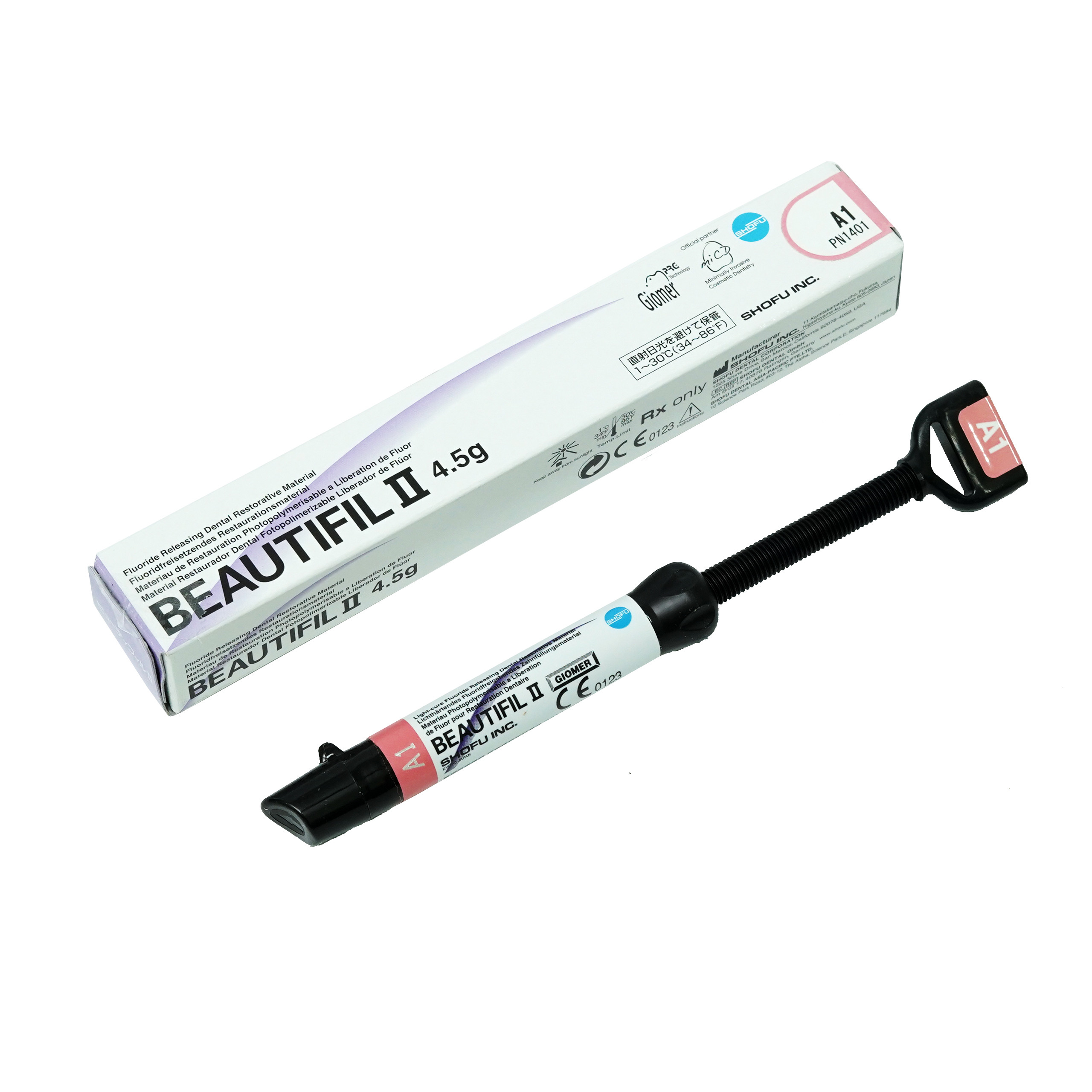 Shofu Beautifil II Dental Composite Restorative Matrial 4.5g Syringe A1